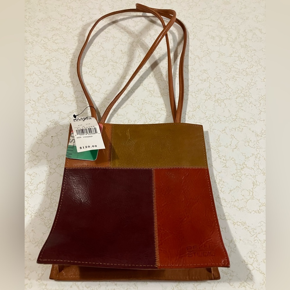 Pelle Studio Multi-Color Leather Bag New With Tags